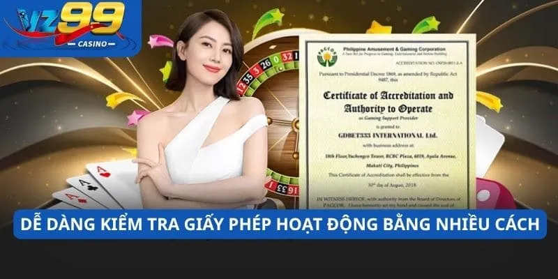 Dễ dàng kiểm tra giấy phép hoạt động bằng nhiều cách